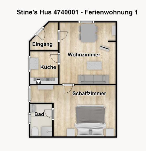 Stine'S Hus Ferienwohnung 1 Borkum Exteriör bild